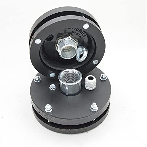 Brunnendeckel für DN 125 mm Brunnenrohr mit 1 Zoll (32 mm) Gewindeanschluss