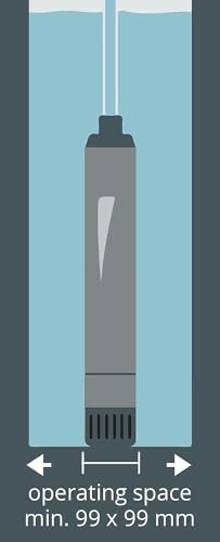 Einhell Tiefbrunnenpumpe GC-DW 1000 N (1000 W, 6500 L/h, 45 m Förderhöhe, 99 mm Pumpendurchmesser, Druckanschluss und Schmutzsieb aus Edelstahl, mehrstufiges Pumpenrad, Überlastschalter) - 4