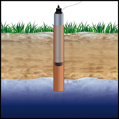 4 Zoll Tiefbrunnenpumpe GC-DW 1000 N für 6500 l/h und 45 m Förderhöhe mit Rückschlagventil von Einhell - 9
