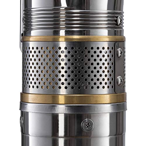 4 Zoll Tiefbrunnenpumpe TDP 7500 E für 4.800 l/h und 93 m Förderhöhe mit Schaltkasten von Trotec - 4