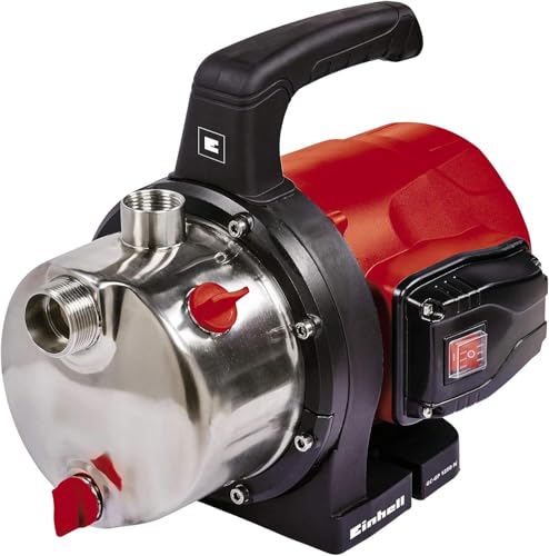 Einhell Saugpumpe GC-GP 1250 N mit 5,0 bar Maximaldruck und 5000 l/h Förderleistung