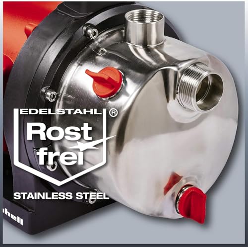 Einhell Gartenpumpe GC-GP 1250 N (1200 W, max. 5.000 Liter pro Stunde, leistungsstarke Jet-Pumpe, INOX-Edelstahl-Pumpengehäuse) - 3