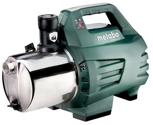 Metabo Saugpumpe P 6000 Inox mit 5,5 bar Maximaldruck und 6000 l/h Förderleistung