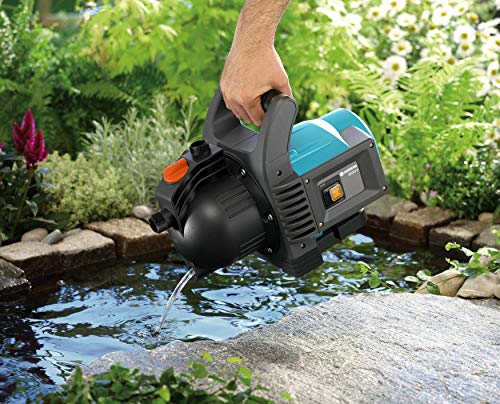 Gardena Classic Gartenpumpe 3500/4: Bewässerungspumpe für den Einsatz im Freien mit 3600 l/h Fördermenge, 800 W Motor, mit Wasser-Ablassschraube, wartungsfrei, doppeltes Dichtungssystem (1709-20) - 9