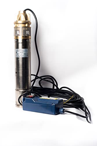 3 Zoll Tiefbrunnenpumpe für 2700 l/h und 60 m Förderhöhe mit Druckschalter und Abschaltautomatik - 3