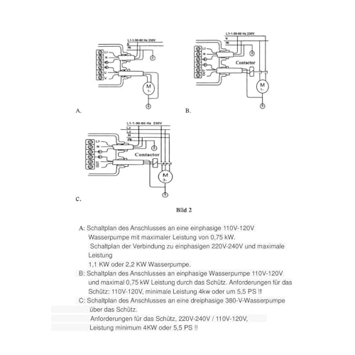 Digitaler Druckschalter elektrisch bis 2,2 kW einstellbar - 11