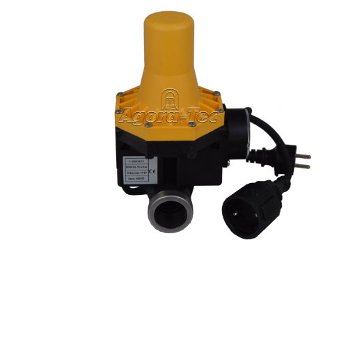 Agora-Tec® Durchflusswächter at-DWv-3 mit Kabel, Pumpen Druckschalter zur Pumpensteuerung für Kreisel-, Tauch- Tiefbrunnenpumpen mit max: Betriebsdruck von 7 bar - 5