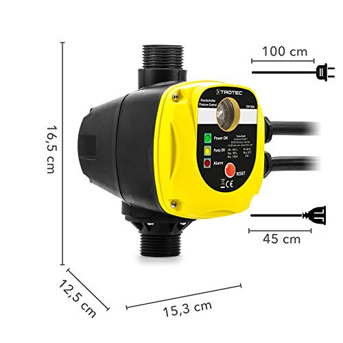 TROTEC Elektronischer Druckschalter TDP DSA Pumpensteuerung Druckwächter für Hauswasserwerk Gartenpumpen (max. 10 bar) mit Stecker - 2