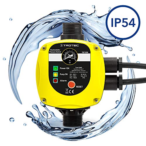 TROTEC Elektronischer Druckschalter TDP DSA Pumpensteuerung Druckwächter für Hauswasserwerk Gartenpumpen (max. 10 bar) mit Stecker - 4