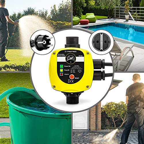 TROTEC Elektronischer Druckschalter TDP DSA Pumpensteuerung Druckwächter für Hauswasserwerk Gartenpumpen (max. 10 bar) mit Stecker - 7