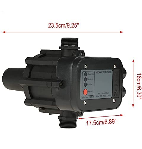 LANTRO JS - 220V Druckschalter Elektrisch Druckwächter Automatisch Selbstansaugende Pumpe für Hauswasserwerk Gartenpumpe - 2