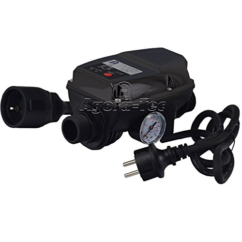 Agora-Tec® at- 4 Zoll 750-5DW Hochdruck Tauchpumpe für Zisternen und Wassertanks inkl. Druckschalter mit Trockenlaufschutz für Haus und Garten mit max: 6,1 bar, 3000l/h - 3